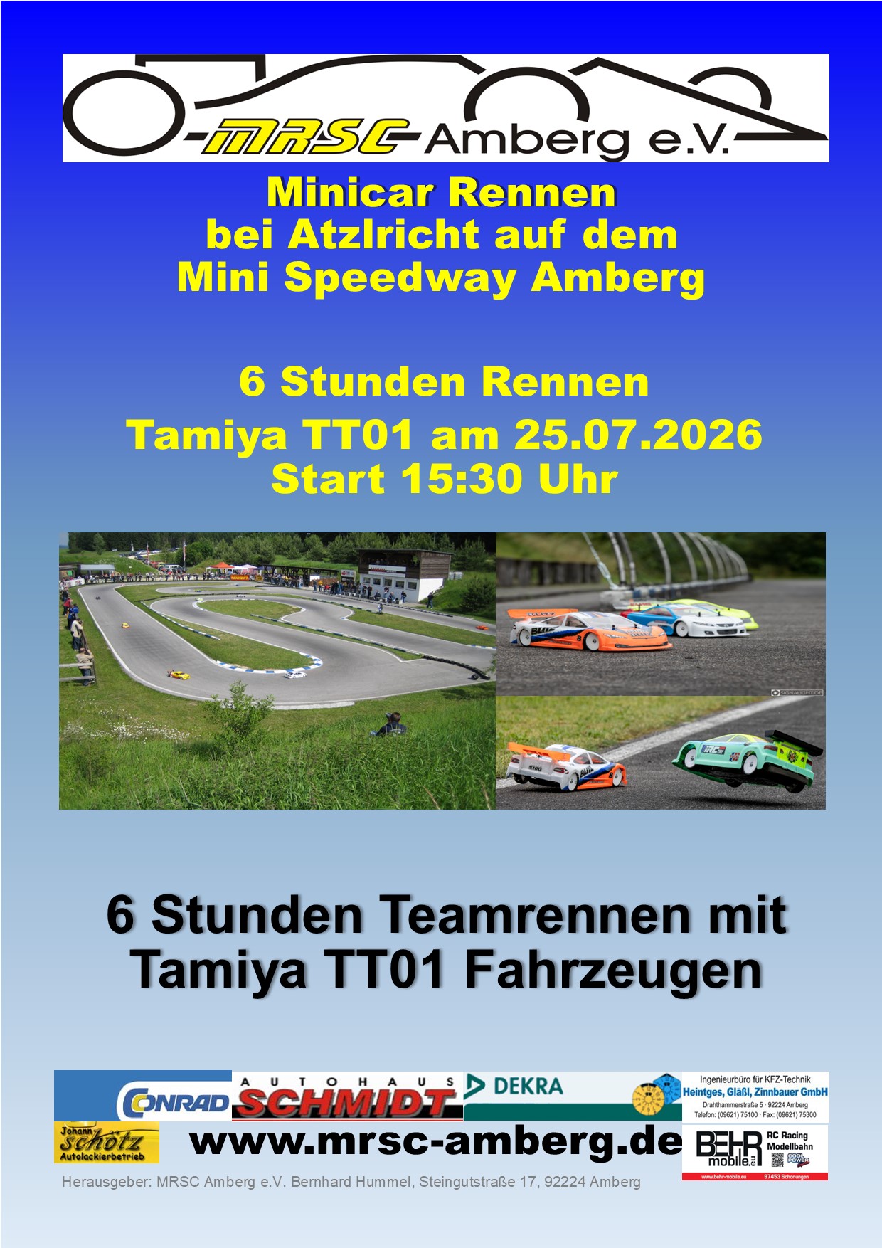 6h-Rennen TT01 beim MRSC-Amberg 25.07.26